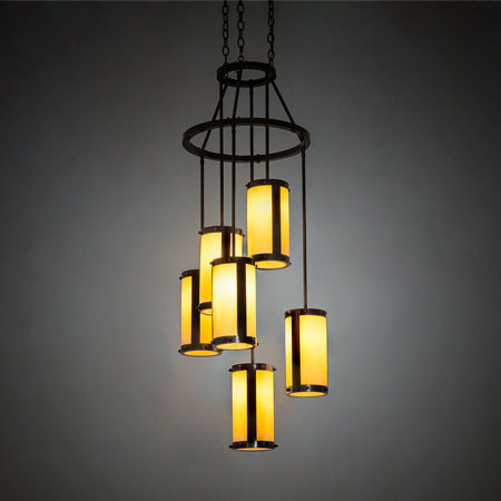 Meyda Custom 222213 Cartier Modern Timeless Bronze Chandelier Light