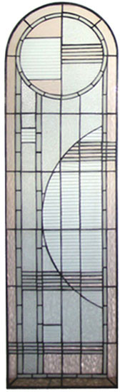 Meyda Lighting 22868 Arc Deco Tiffany Stained Glass Window