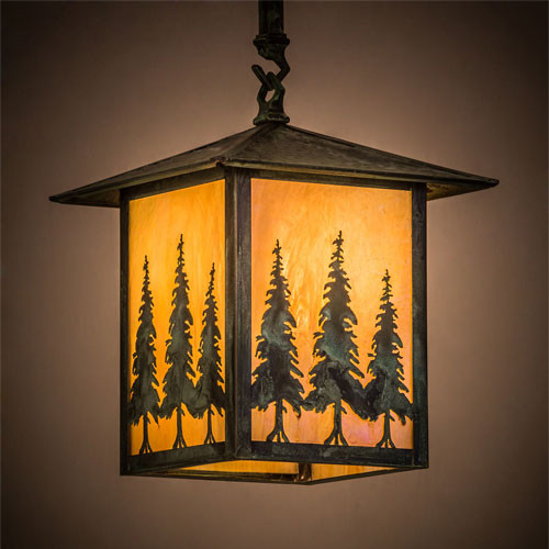 Meyda Custom 229695 Seneca Rustic Verdigris Pendant Lamp