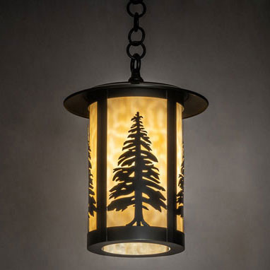 Meyda Custom 233625 Fulton Craftsman Brown Exterior Mini Drop Lighting Fixture