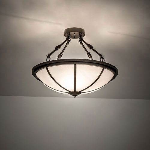 Meyda Custom 243033 Commerce Bronze Overhead Lighting