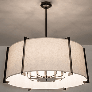 Meyda Custom 243107 Timeless Bronze LED Drum Hanging Lamp