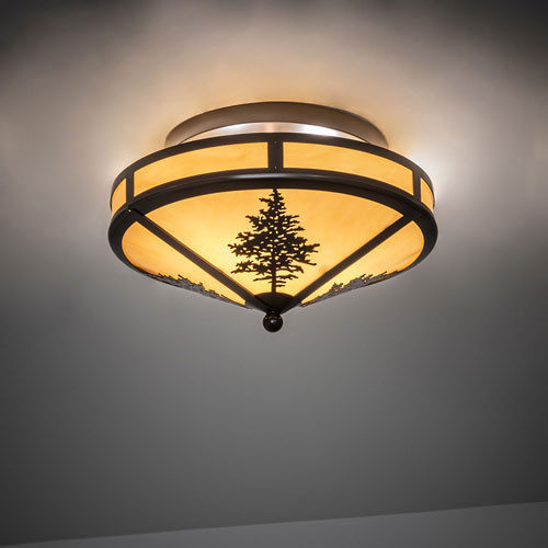 Meyda Custom 243294 Tamarack Rustic Timeless Bronze Ceiling Light Fixture