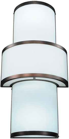 Meyda Custom 245334 Jayne Modern Mahogany Bronze LED Wall Lighting