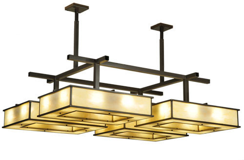 Meyda Custom 247295 Piazza Contemporary Timeless Bronze Ceiling Lighting Fixture
