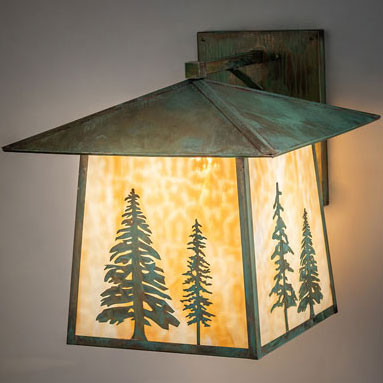 Meyda Custom 247827 Stillwater Modern Verdigris 18" Lighting Wall Sconce