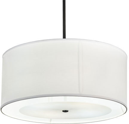 Meyda Custom 248910 Cilindro Black And White Drum Drop Ceiling Lighting