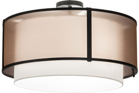 Meyda Custom 249042 Cilindro Black Overhead Lighting