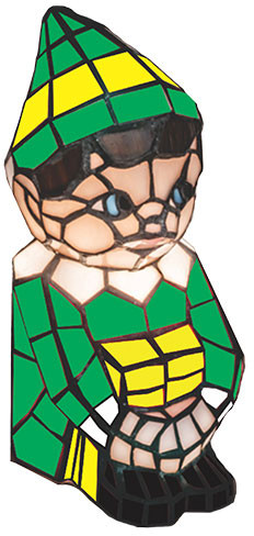 Meyda Lighting 253424 Elf Tiffany Accent Table Top Lamp