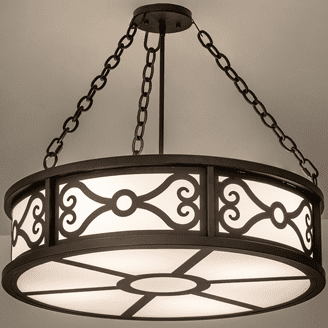 Meyda Custom 253544 Donya Oil Rubbed Bronze Overhead Lighting