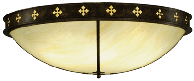 Meyda Custom 254672 Byzantine Black LED 46" Ceiling Lighting