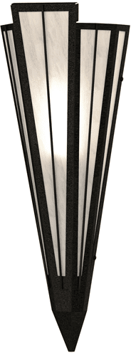 Meyda Custom 255638 Brum Contemporary Black Lighting Sconce