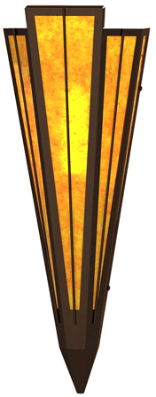 Meyda Custom 255589 Brum Contemporary Timeless Bronze Lighting Sconce