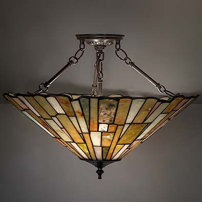 Meyda Custom 261490 Delta Tiffany Timeless Bronze Ceiling Lighting