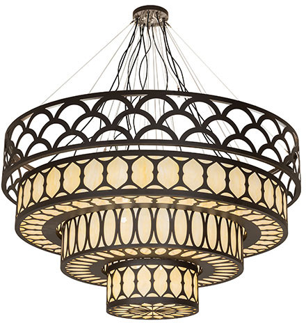 Meyda Custom 266951 Lorea Modern Oil Rubbed Bronze LED Chandelier Light