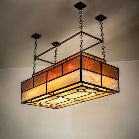 Meyda Custom 268333 Hyde Park Contemporary Oil Rubbed Bronze Island Lighting