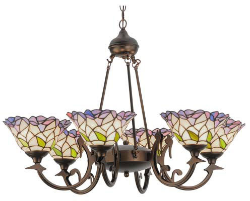 Meyda Custom 27398 Daffodil Bell 6 Light Chandelier