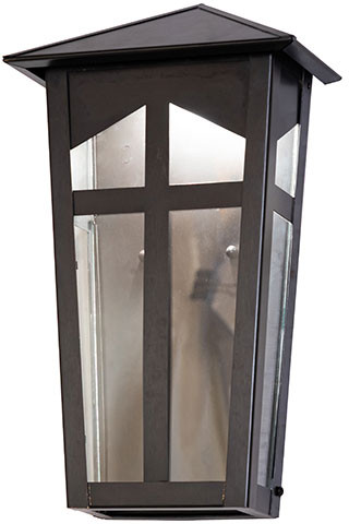 Meyda Custom 274361 Portchester Traditional Black Patina LED Exterior Sconce Lighting