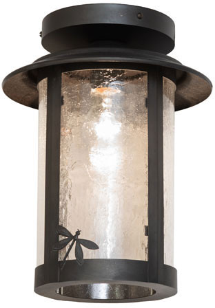 Meyda Custom 279139 Fulton Black Patina Outdoor Flush Lighting