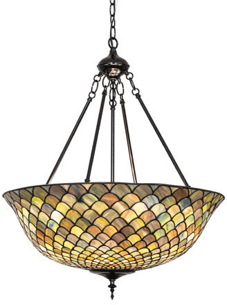 Meyda Custom 282964 Tiffany Fishscale Tiffany Hanging Light Fixture
