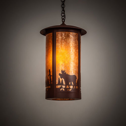 Meyda Custom 28792 Fulton Red Rust Pendant Light