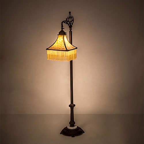 Meyda Custom 31291 Victoria Traditional Beige Floor Lamp