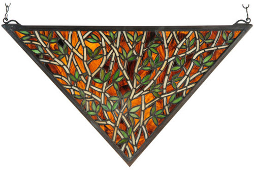 Meyda Lighting 38472 Bamboo Tiffany Stained Glass Window