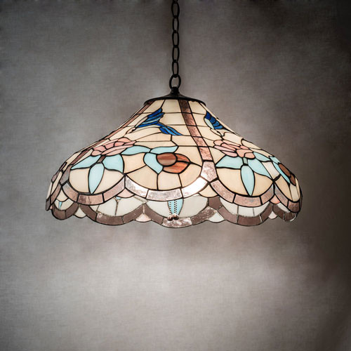 Meyda Lighting 38661 Hummingbird Tiffany Pendant Light Fixture