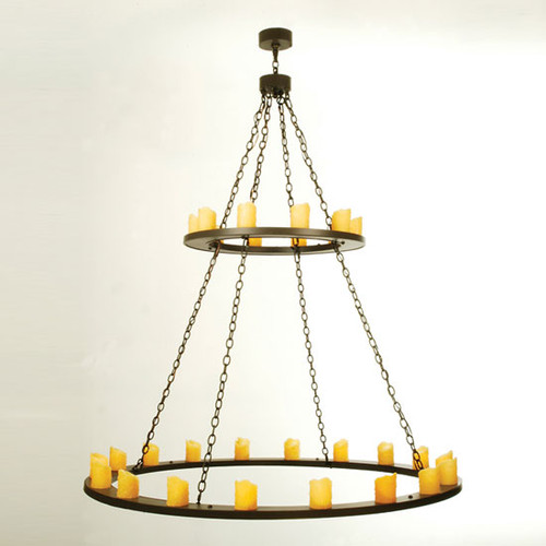 Meyda Custom 51090 Loxley Traditional Bronze Chandelier Lamp