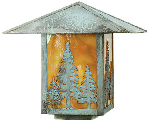 Meyda Custom 51169 Seneca Rustic Verdigris Exterior Post Light Fixture