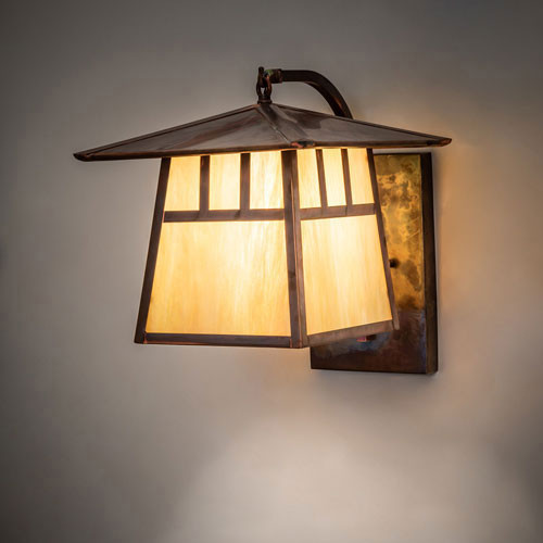 Meyda Custom 54786 Stillwater Black Sconce Lighting