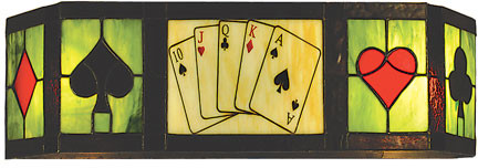 Meyda Lighting 65228 Texas Hold'em Tiffany Bronze Wall Lighting