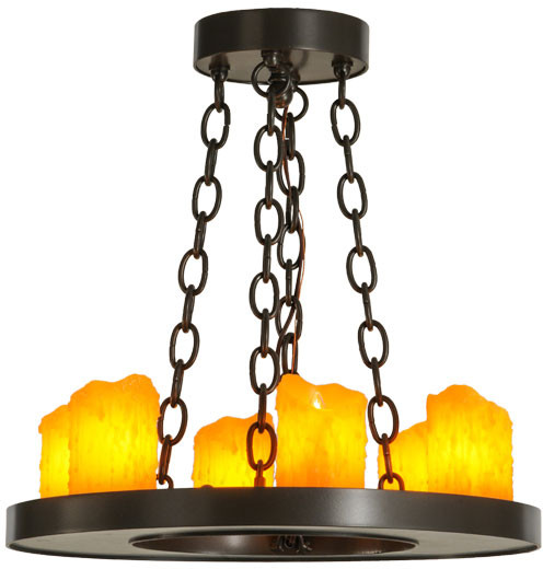 Meyda Custom 69637 Loxley Timeless Bronze Mini Lighting Chandelier