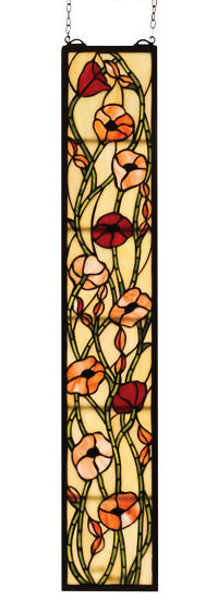Meyda Lighting 73266 Poppy Tiffany Stained Glass Window