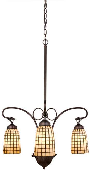 Meyda Lighting 74059 Terra Bone Tiffany Antique Chandelier Light