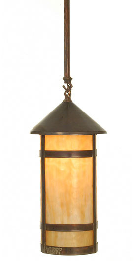 Meyda Custom 78311 Black Dog Craftsman Brown Mini Ceiling Light Pendant