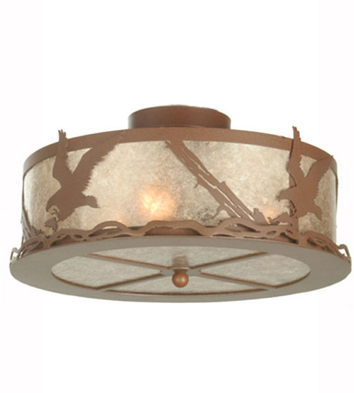 Meyda Custom 81484 Strike of the Eagle Rust Ceiling Light Fixture