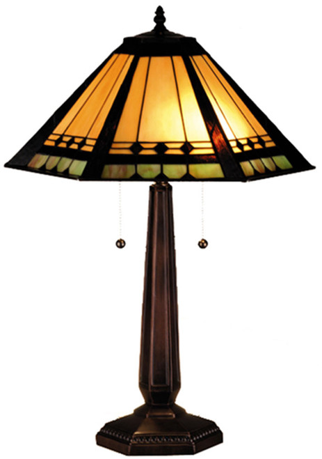 Meyda Lighting 82313 Albuquerque Tiffany Antique Table Lamp Lighting