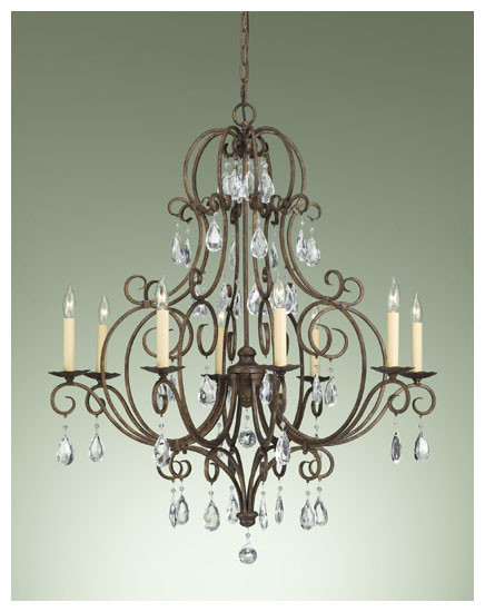 Generation Lighting F23038MBZ Chateau Traditional 8-light Chandelier
