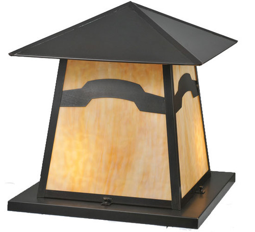 Meyda Custom 99942 Stillwater Mountain View Craftsman 15" Tall Outdoor Pier Mount