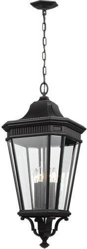 Generation Lighting OL5414BK Cotswold Lane Black Exterior 13" Pendant Light