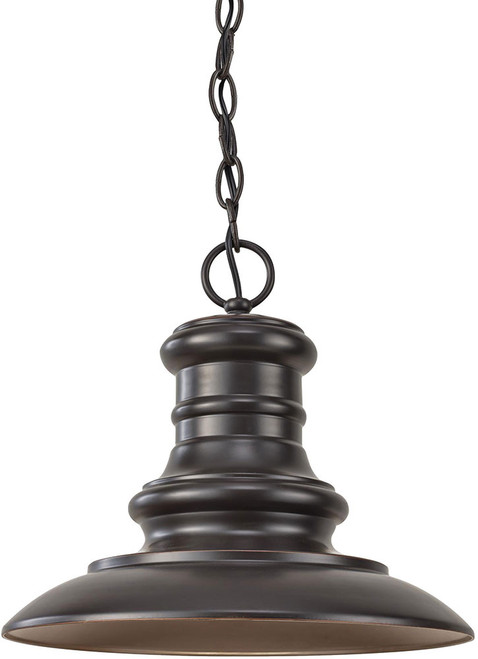 Generation Lighting OL8904RSZ-L1 Redding Station Restoration Bronze LED Exterior Pendant Hanging Light