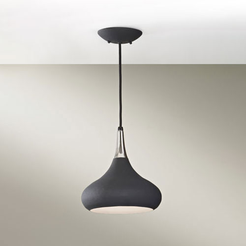 Generation Lighting P1253BK Belle Contemporary Black Mini Ceiling Light Pendant