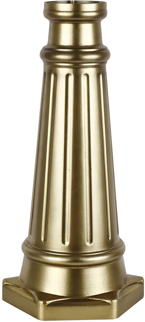 Generation Lighting POSTBASE-PDB Outdoor Post Base Painted Distressed Brass Exterior Post Base