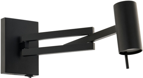 Modern Forms BL-44518-BK Gavel Modern Powder Coated Black LED Swing Arm Wall Lamp