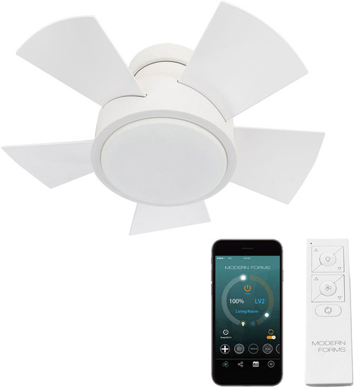 Modern Forms FH-W1802-26L-MW Vox Matte White LED Indoor / Outdoor 26" Ceiling Fan