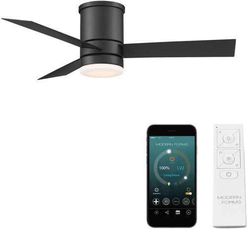 Modern Forms FH-W1803-44L-MB Axis Matte Black LED Interior / Exterior 44" Ceiling Fan