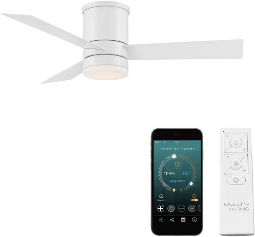 Modern Forms FH-W1803-44L-MW Axis Matte White LED Indoor / Outdoor 44" Home Ceiling Fan