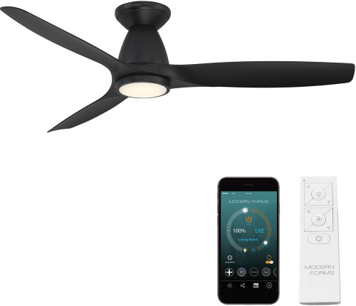 Modern Forms FH-W2202-54L-MB Skylark Matte Black LED Indoor / Outdoor 54" Home Ceiling Fan