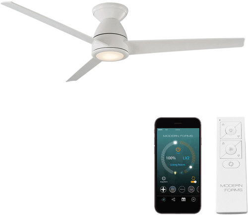 Modern Forms FH-W2004-52L-MW Tip Top Matte White LED Indoor / Outdoor 52" Ceiling Fan